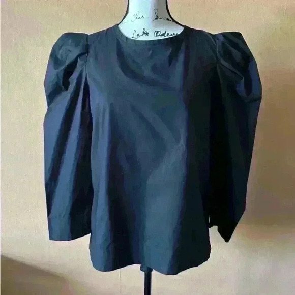 Joie Rene cotton puffer sleeve top shirt sz XS - Picture 2 of 8